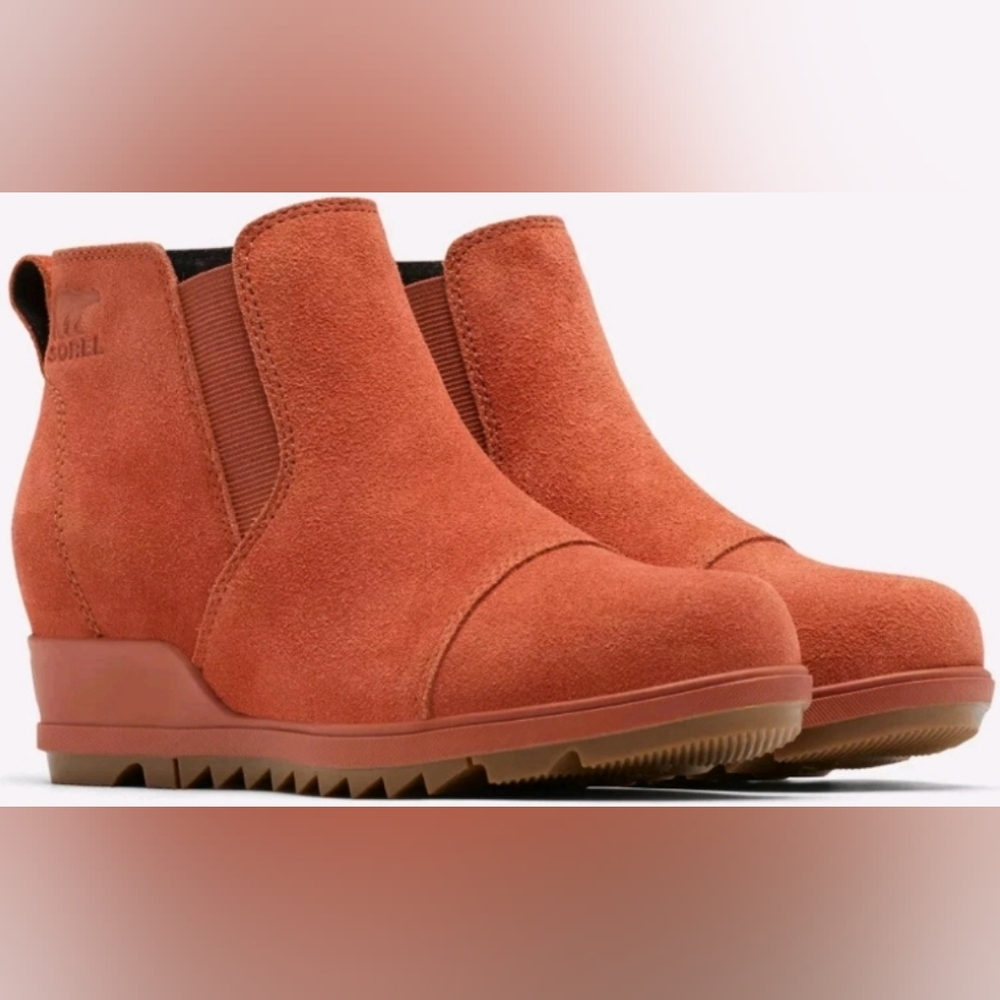 Rust Suede Ankle Boots